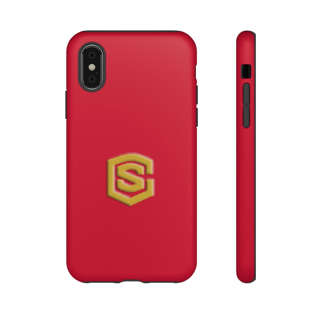 Red Tough Cases Gold Logo