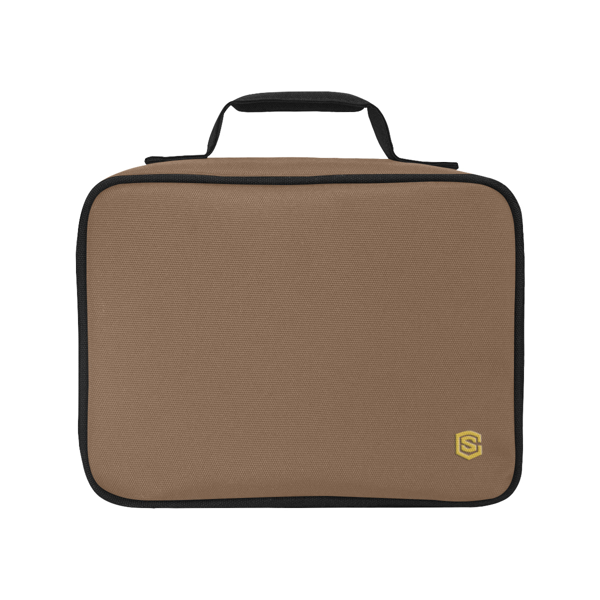 DARK ORANGE PROTABLE STORAGE BAG gold logo Portable Storage Bag (Model 1690)