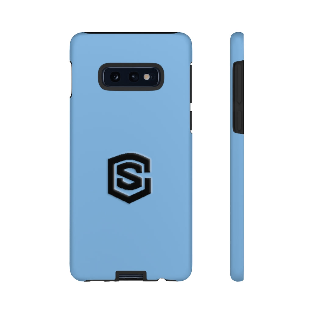 Blue Tough Cases Black Logo