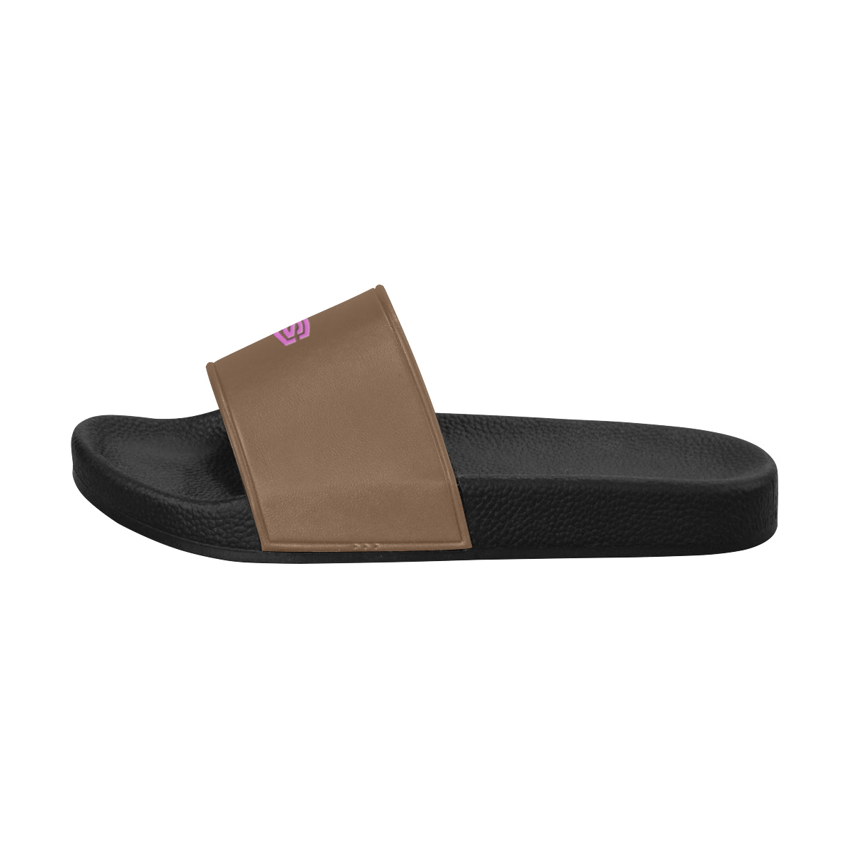pink logo Women's Slide Sandals (Model 057)