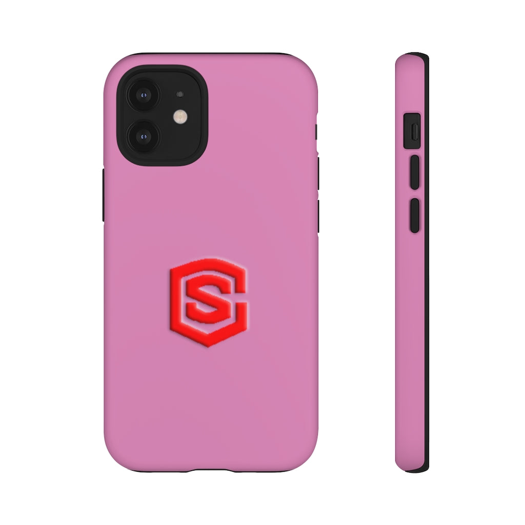 Pink Tough Cases Red Logo