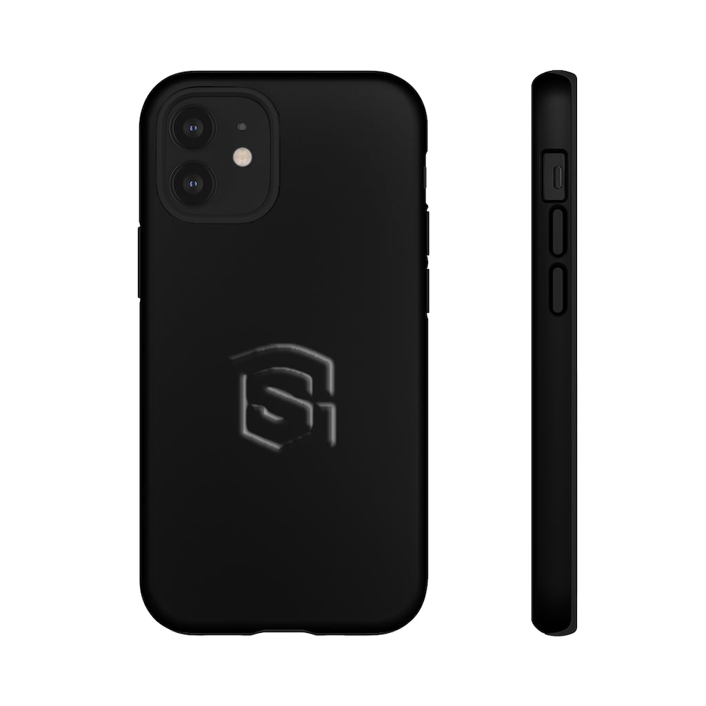 Black Tough Cases Black Logo