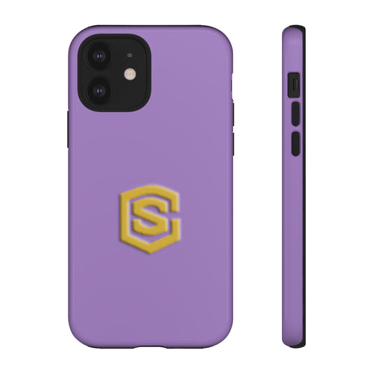 Purple Tough Cases Gold Logo