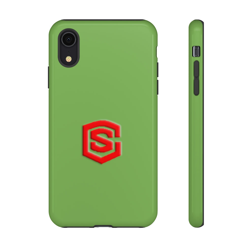 Green Tough Cases Red Logo