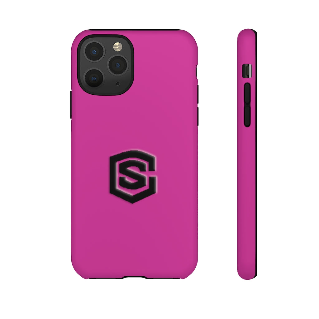 Purple Tough Cases Black Logo
