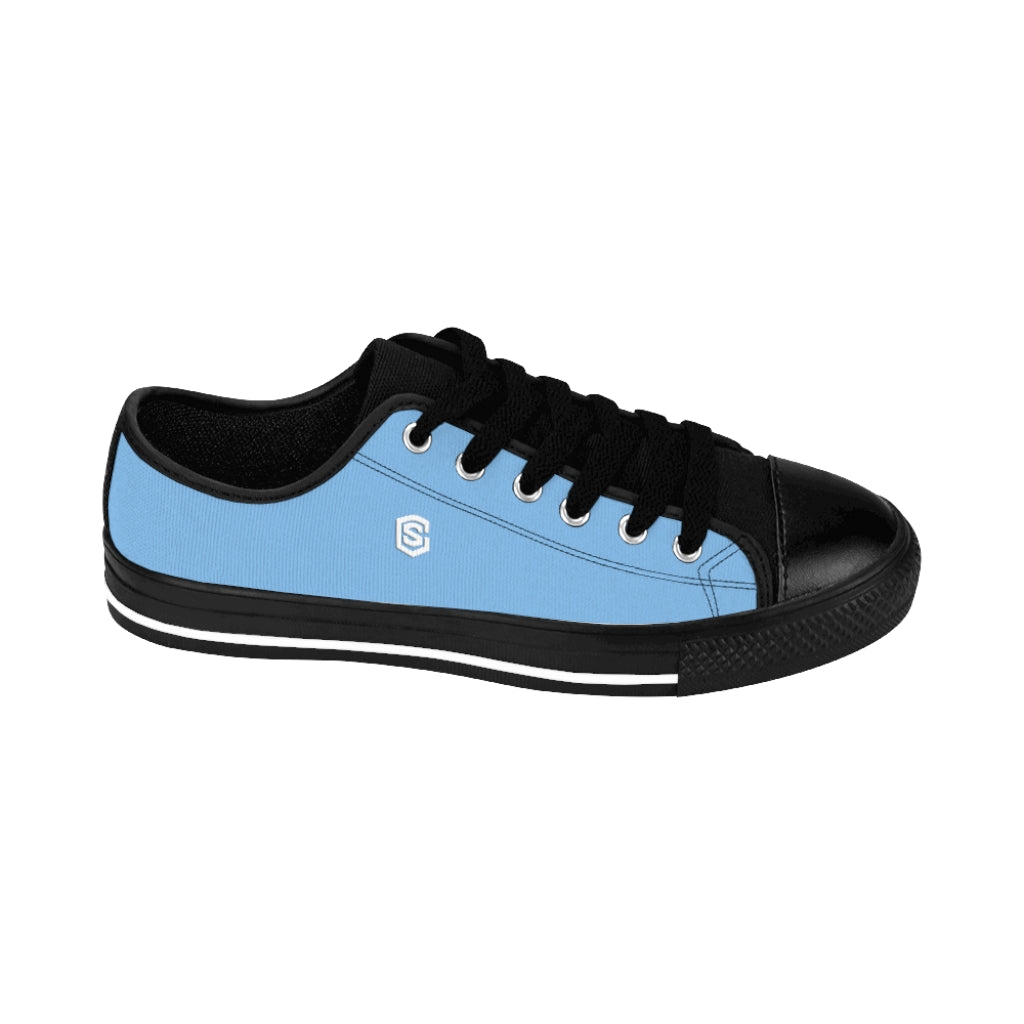 blue Men's Sneakers - white logo