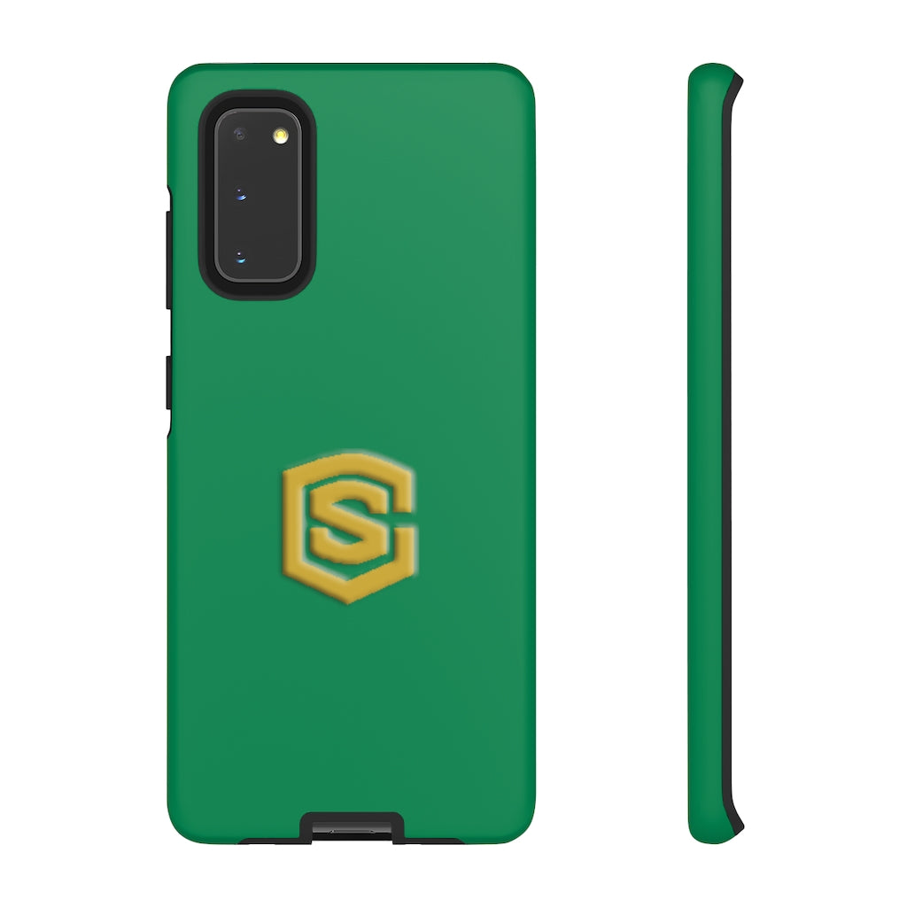 Green Tough Cases Gold Logo