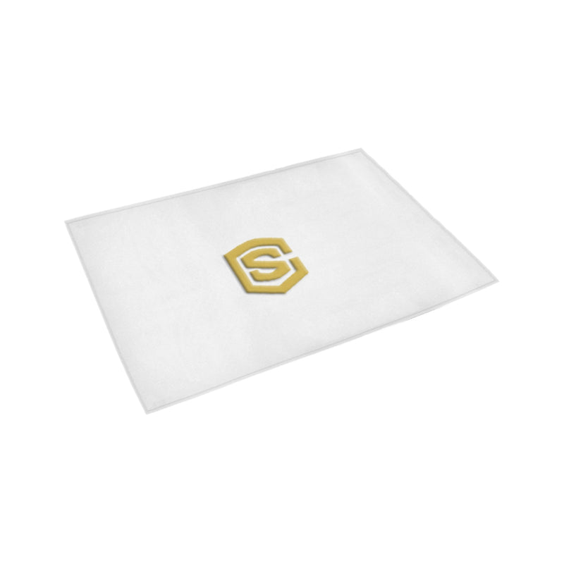 White Doormat 24" x 16" (Sponge Material) with Gold Logo Doormat 24" x 16" (Sponge Material)