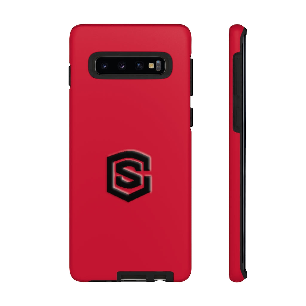 Red Tough Cases Black Logo