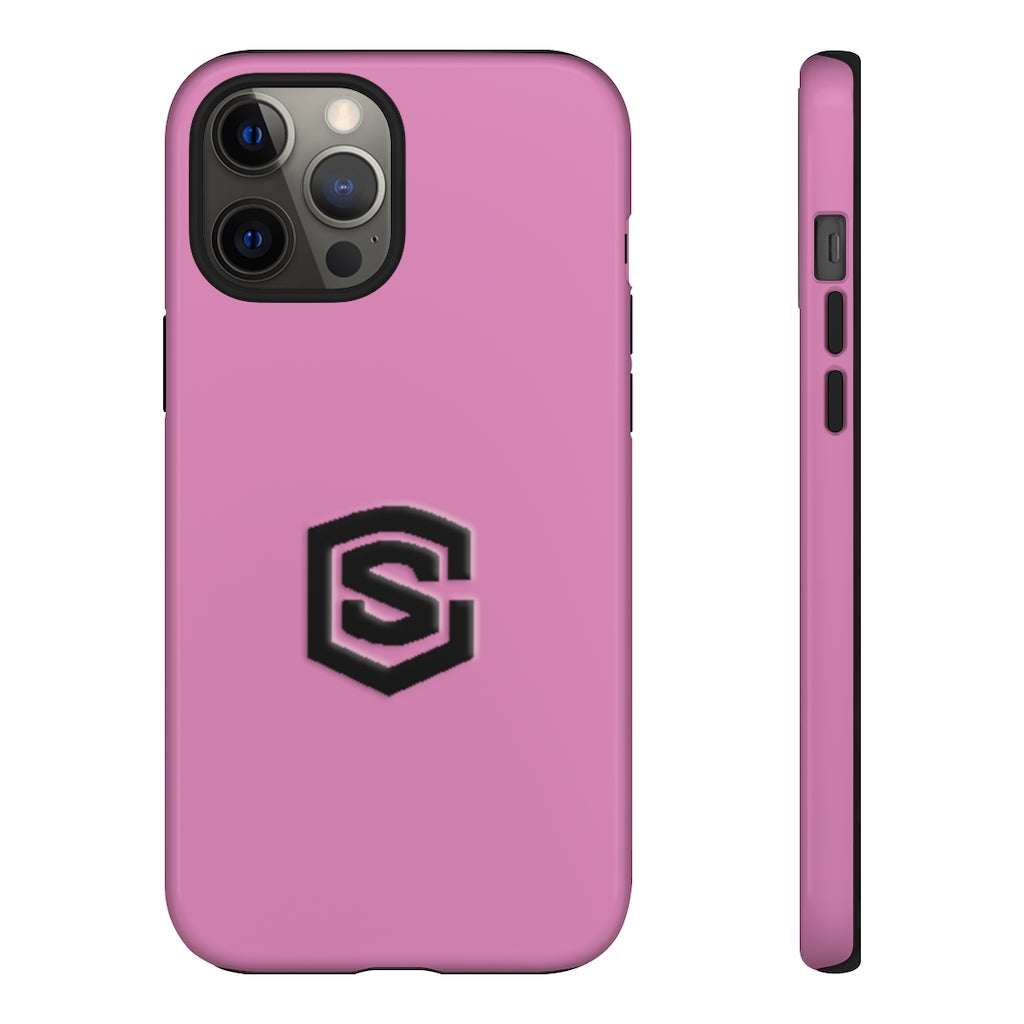 Pink Tough Cases Black Logo