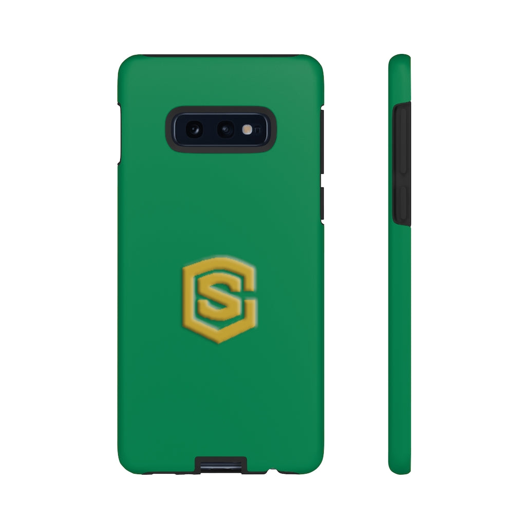 Green Tough Cases Gold Logo