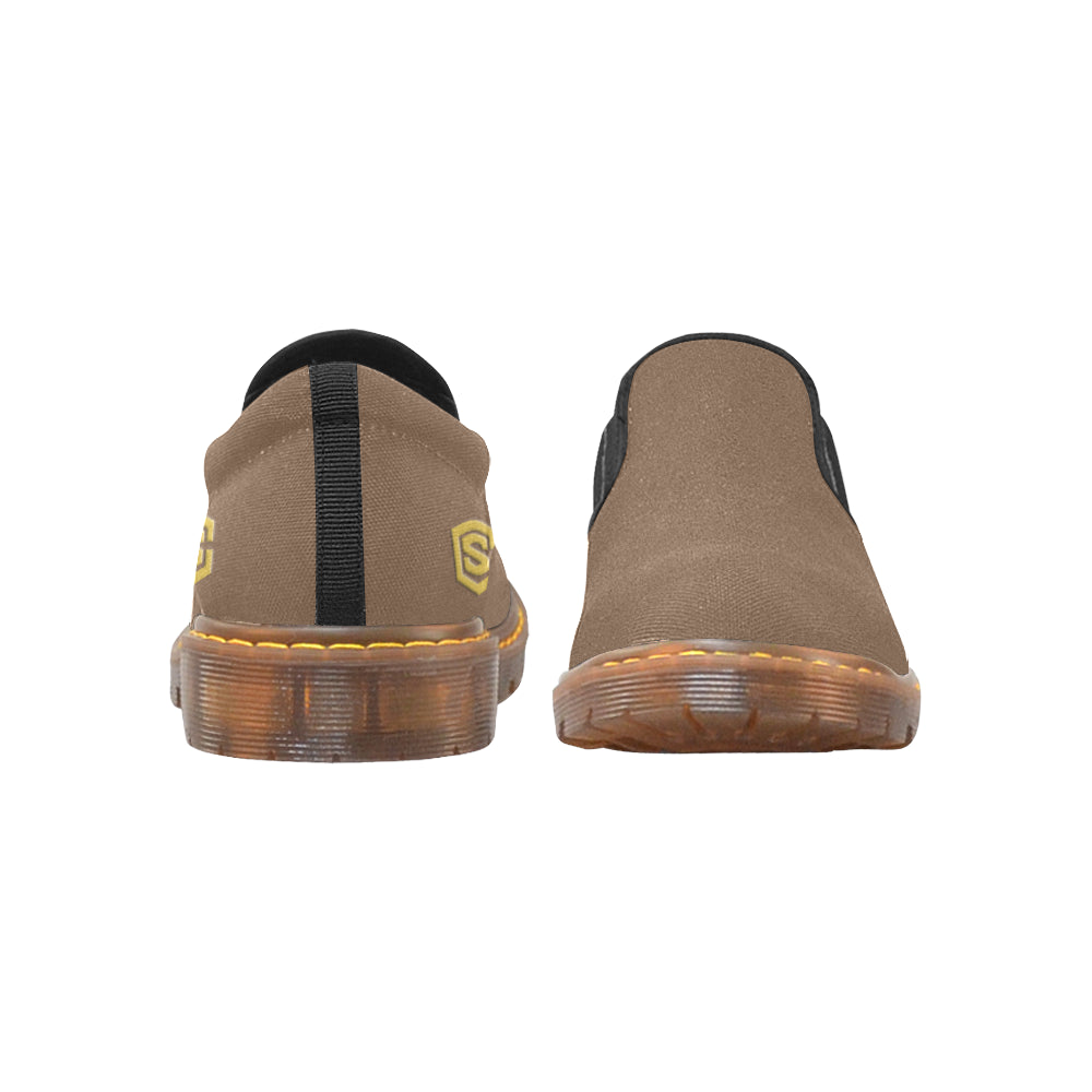 gold logo Martin Men's Slip-On Loafer (Model 12031)