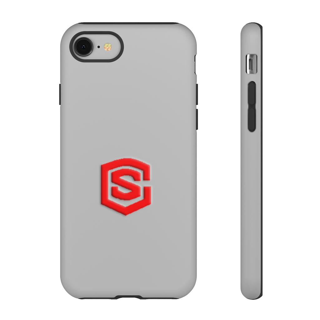 Silver Tough Cases Red Logo