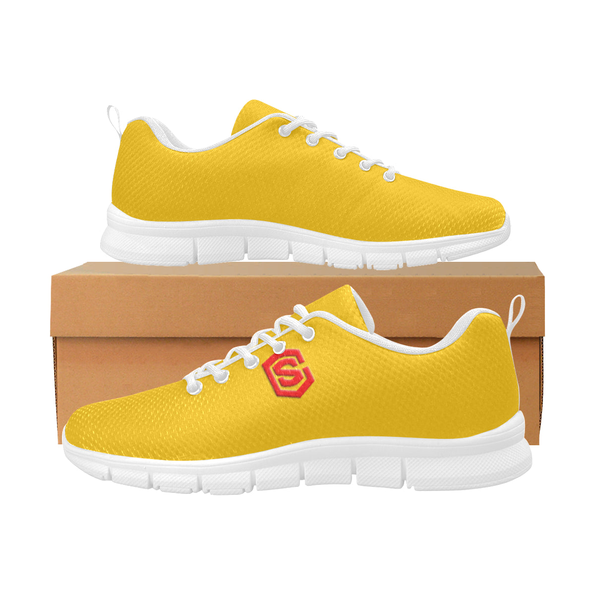 red logo Women's Breathable Running Shoes (Model 055)