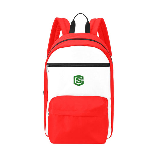 Red Travel Backpack With Green Logo Travel Backpack(Large Capacity)(Model 1691)