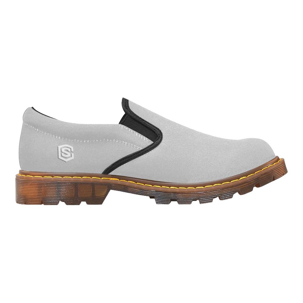white logo Martin Men's Slip-On Loafer (Model 12031)