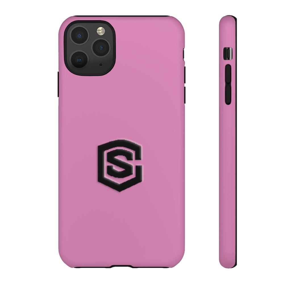 Pink Tough Cases Black Logo