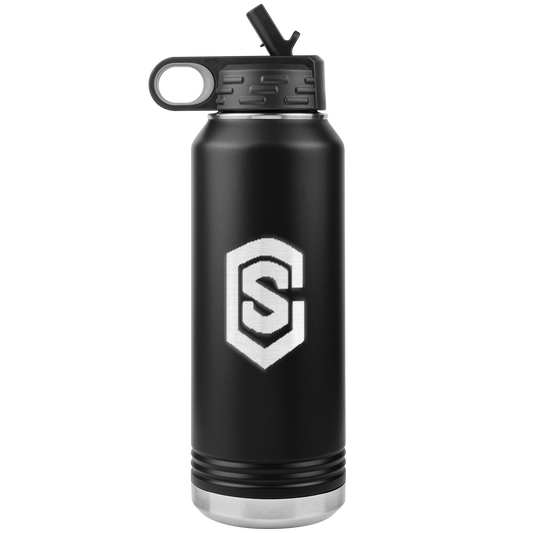 32oz Water Bottle Tumbler WITH BLUE LOGO