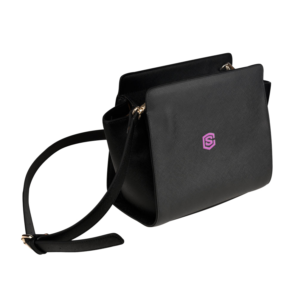 GRAY SATCHEL BAG pink logo Satchel Bag (Model 1635)