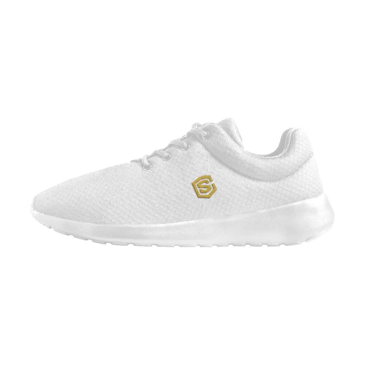 gold logo Women's Athletic Shoes (Model 0200)