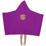 PurpleKids' Hooded Bath Towels with Gold Logo Kids' Hooded Bath Towels