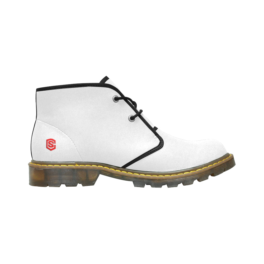 Red Logo Men's Nubuck Chukka Boots (Model 2402)