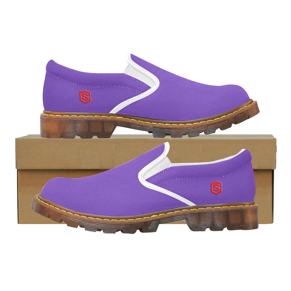 red logo Martin Women's Slip-On Loafer (Model 12031)