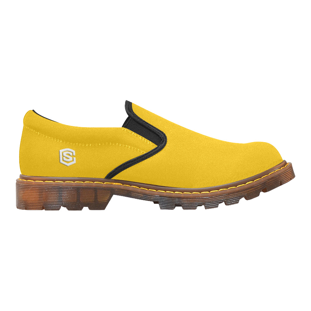 white logo Martin Men's Slip-On Loafer (Model 12031)