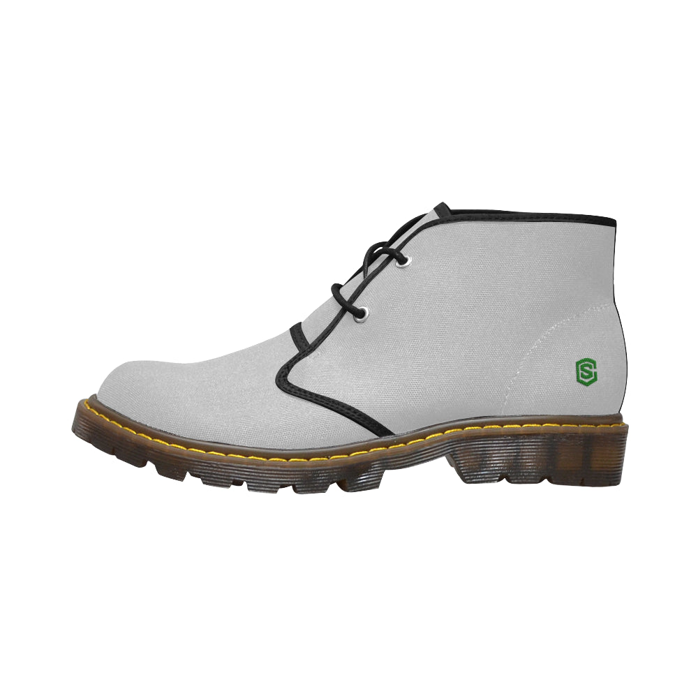green Men's Canvas Chukka Boots (Model 2402-1)