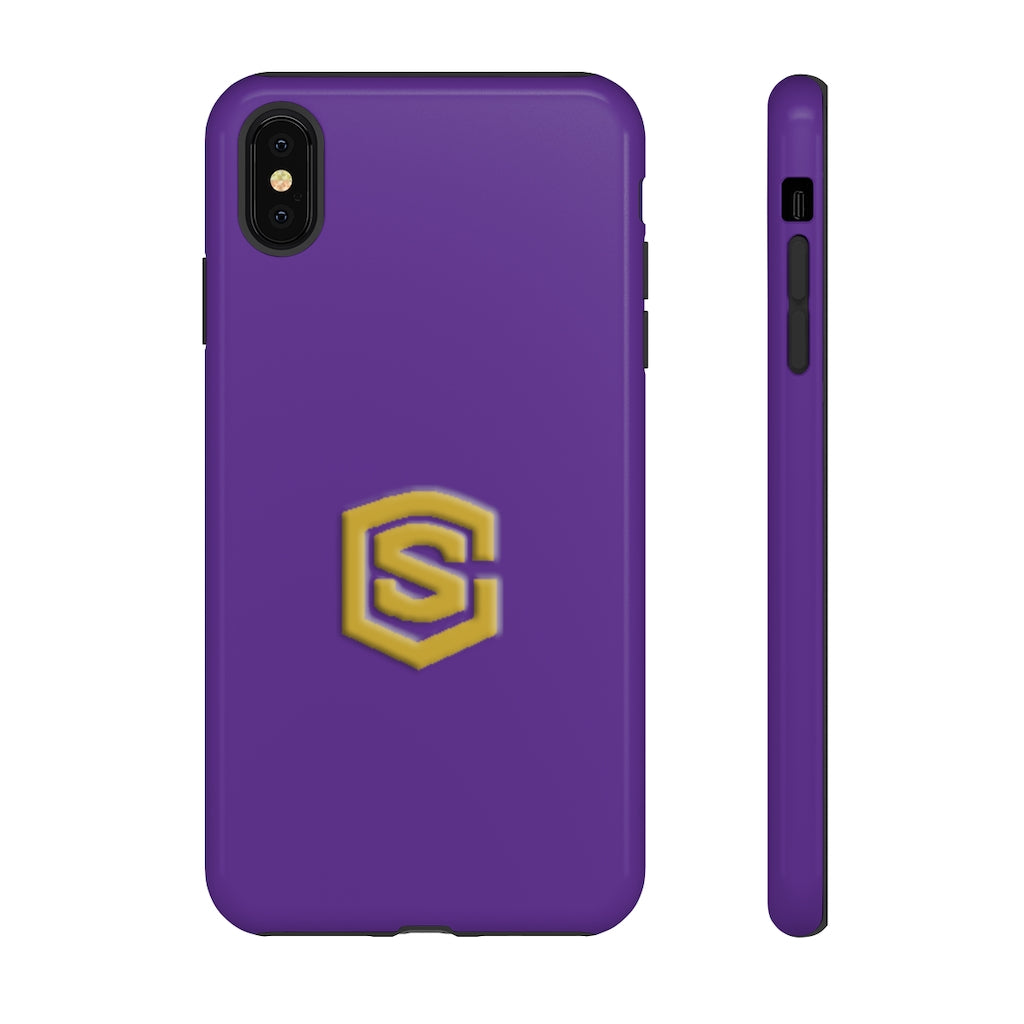 Purple Tough Cases Gold Logo