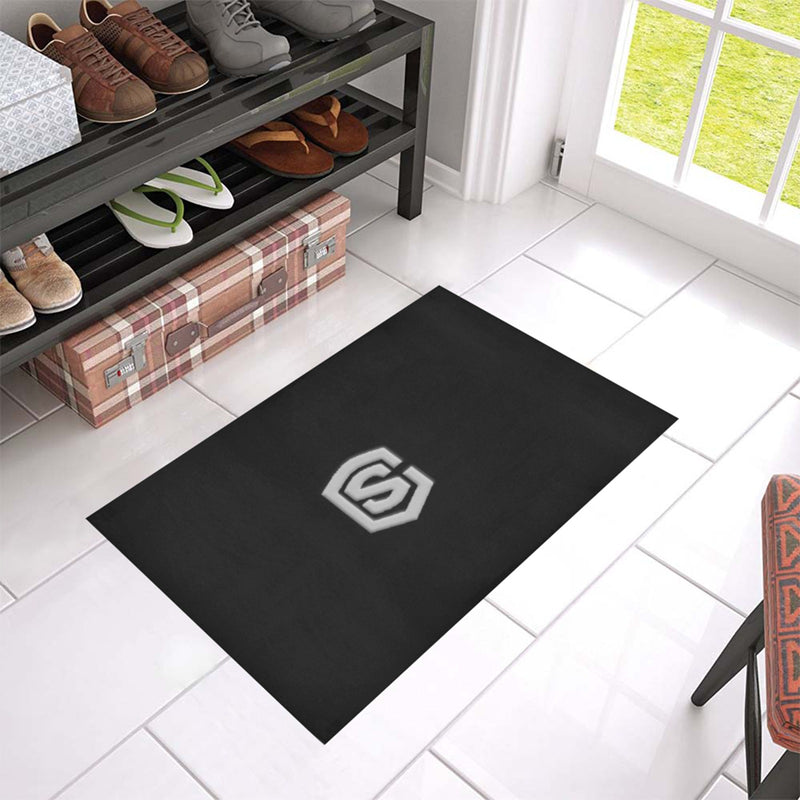 Black Doormat 24" x 16" (Sponge Material) with Silver Logo Doormat 24" x 16" (Sponge Material)