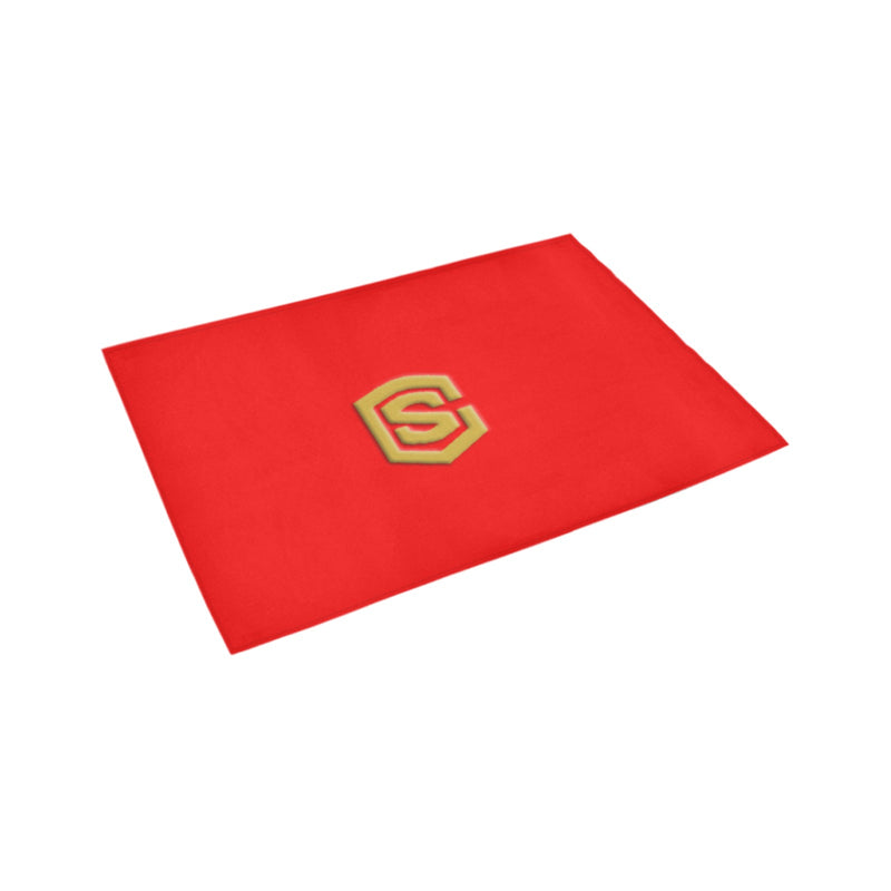 Red Doormat 24" x 16" (Sponge Material) with Gold Logo Doormat 24" x 16" (Sponge Material)