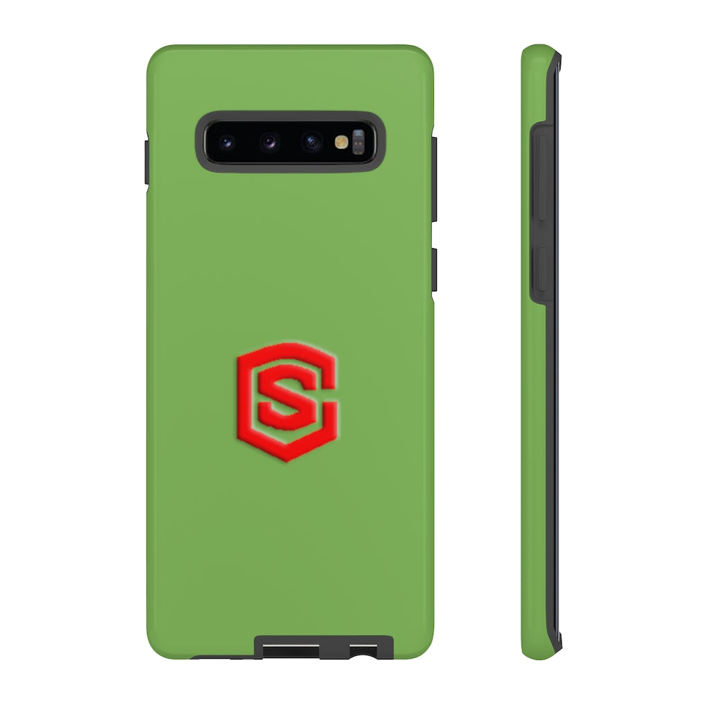 Green Tough Cases Red Logo