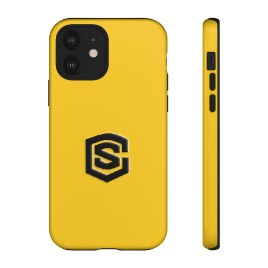 Yellow Tough Cases Black Logo
