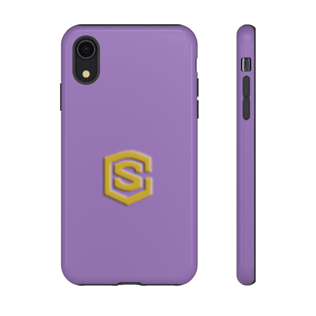 Purple Tough Cases Gold Logo