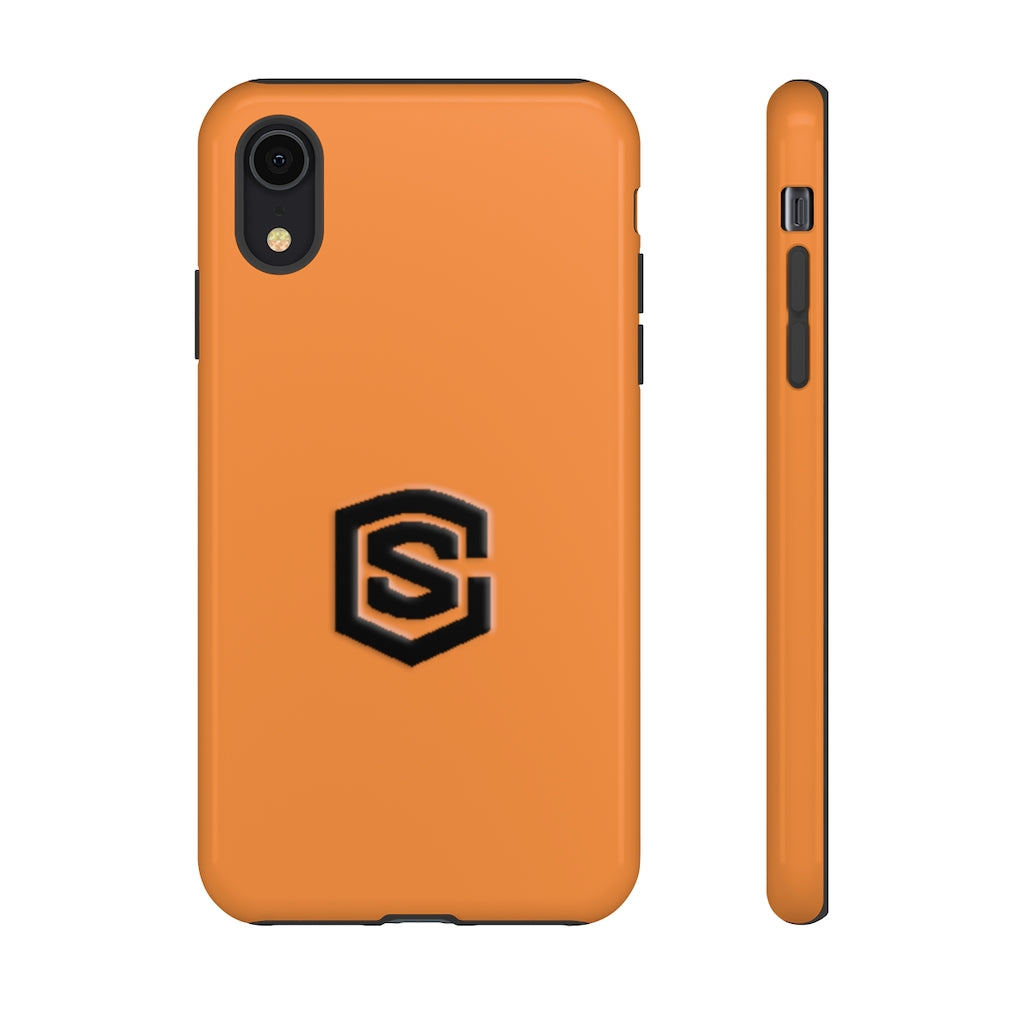 Orange Tough Cases Black Logo