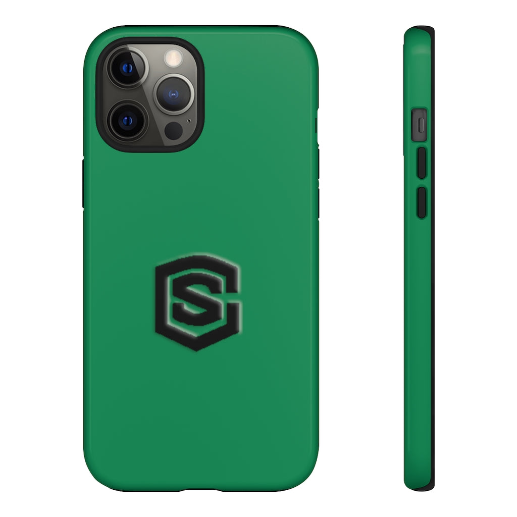 Green Tough Cases Black Logo