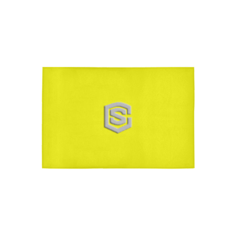 Yellow Doormat 24" x 16" (Sponge Material) with Silver Logo Doormat 24" x 16" (Sponge Material)