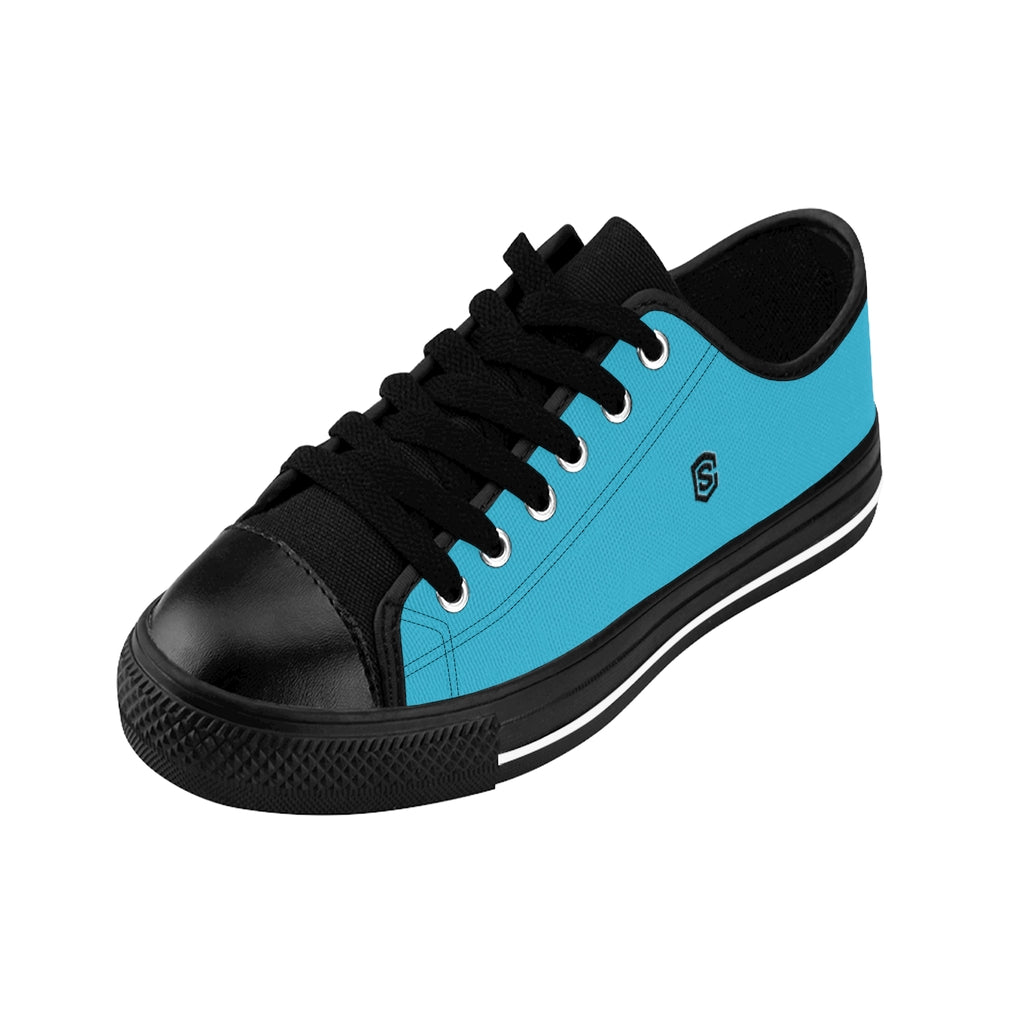 blue Men's Sneakers - black logo