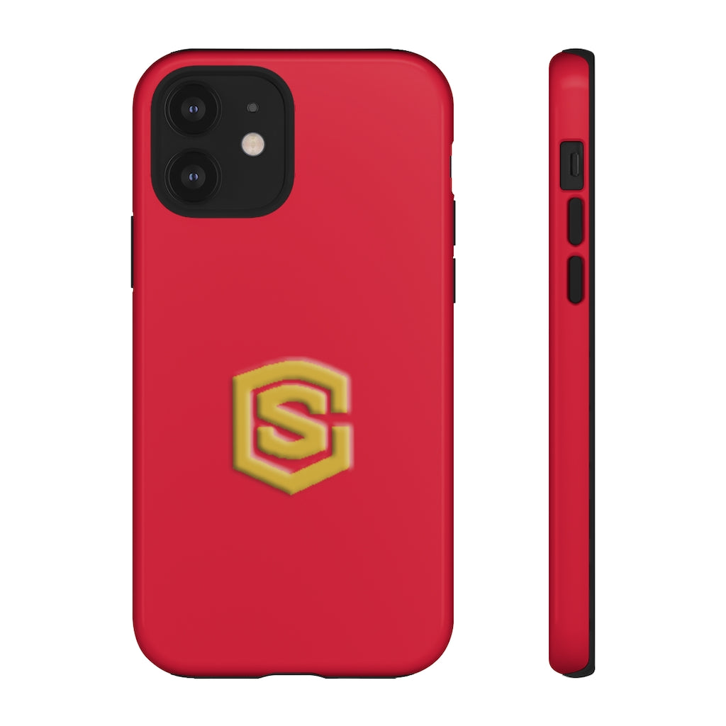 Red Tough Cases Gold Logo