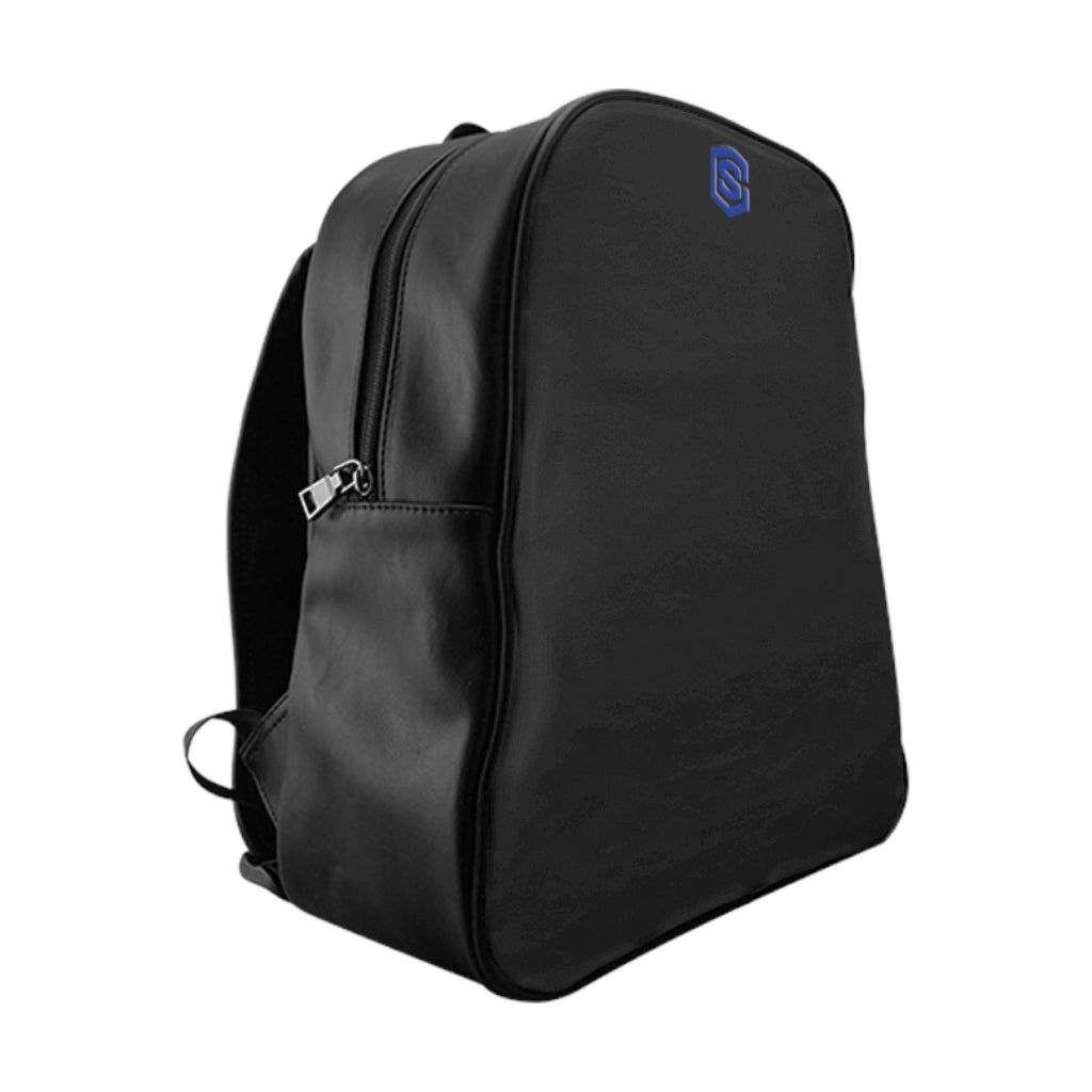 School Backpack Blue Logo
