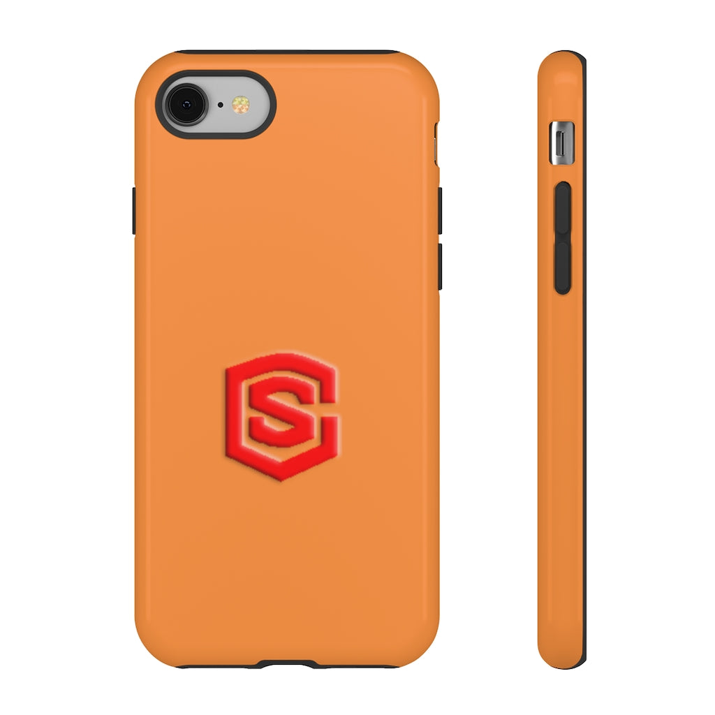 Orange Tough Cases Red Logo