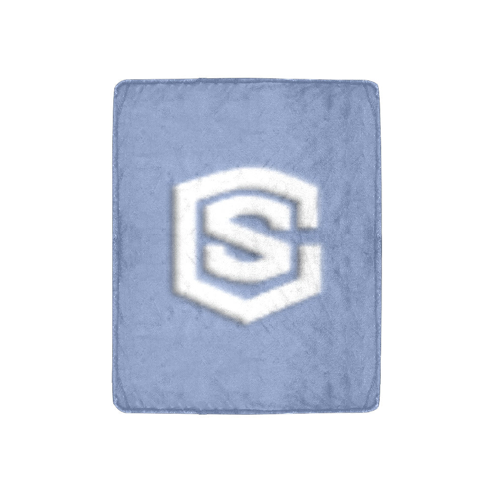 Blue Ultra-Soft Micro Fleece Blanket White Logo Ultra-Soft Micro Fleece Blanket 30"x40"