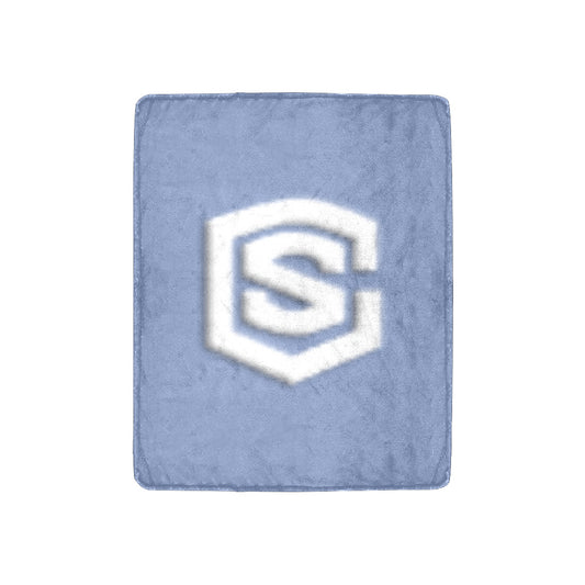 Blue Ultra-Soft Micro Fleece Blanket White Logo Ultra-Soft Micro Fleece Blanket 30"x40"