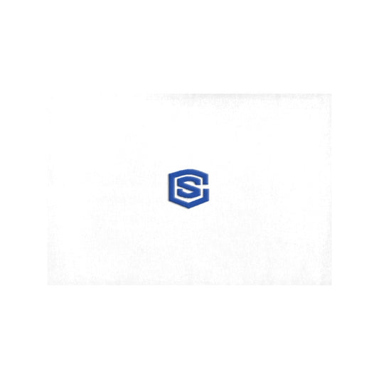 White Placemats 12" x 18" With Blue Logo Placemats 12" x 18" (Set of 2)