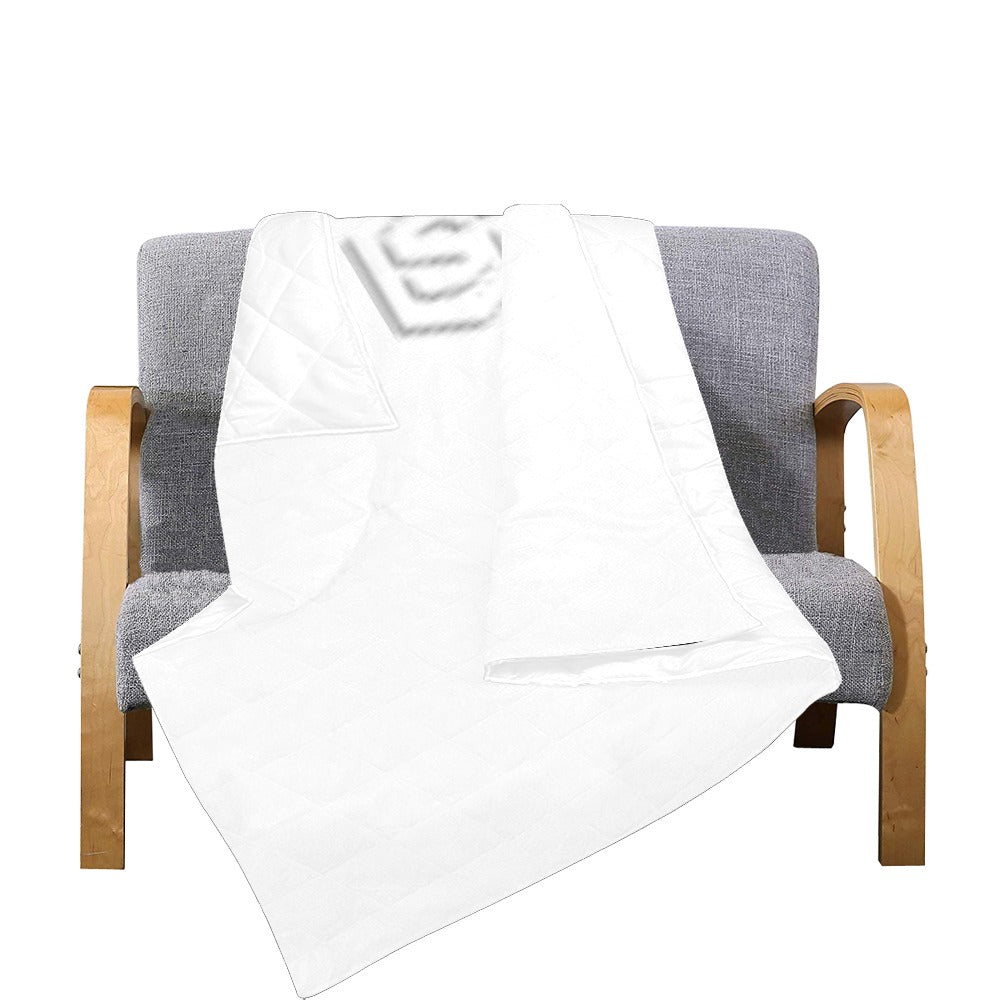 WHITE CUSTOM QUILT WHITE  LOGO Custom Quilt  70" x 80"