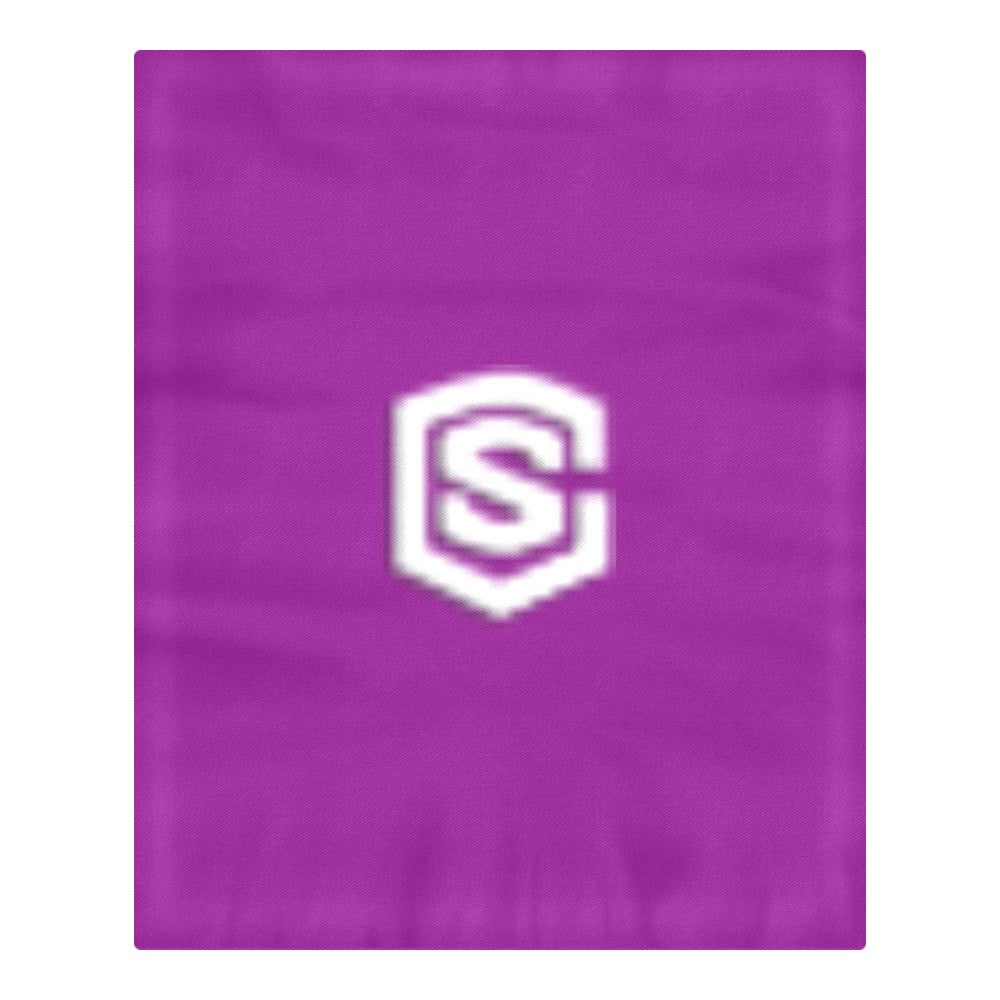 Purple 24 3-Piece Bedding Set (1 Duvet Cover 86"x70"; 2 Pillowcases 20"x30")(One Side)