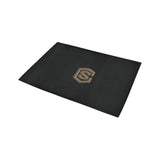 Black Doormat 24" x 16" (Sponge Material) with Brown Logo Doormat 24" x 16" (Sponge Material)