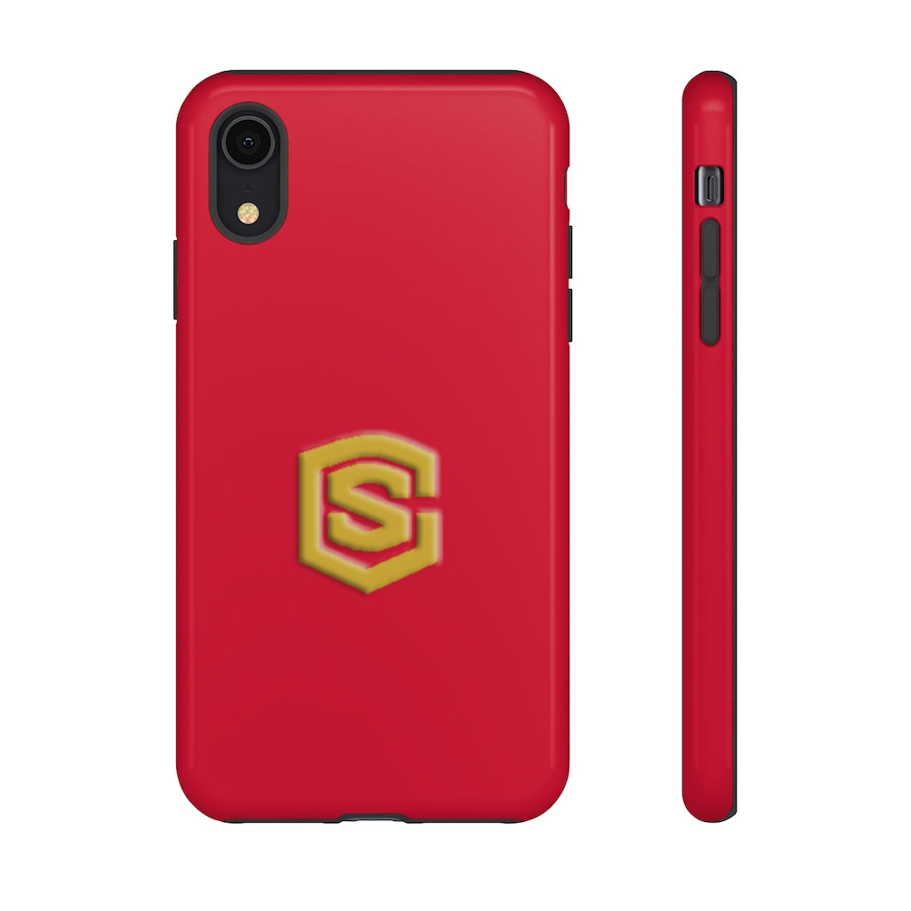 Red Tough Cases Gold Logo