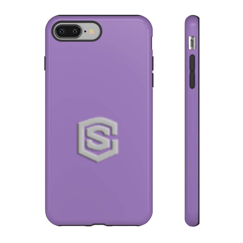 Purple Tough Cases Silver Logo